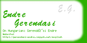 endre gerendasi business card